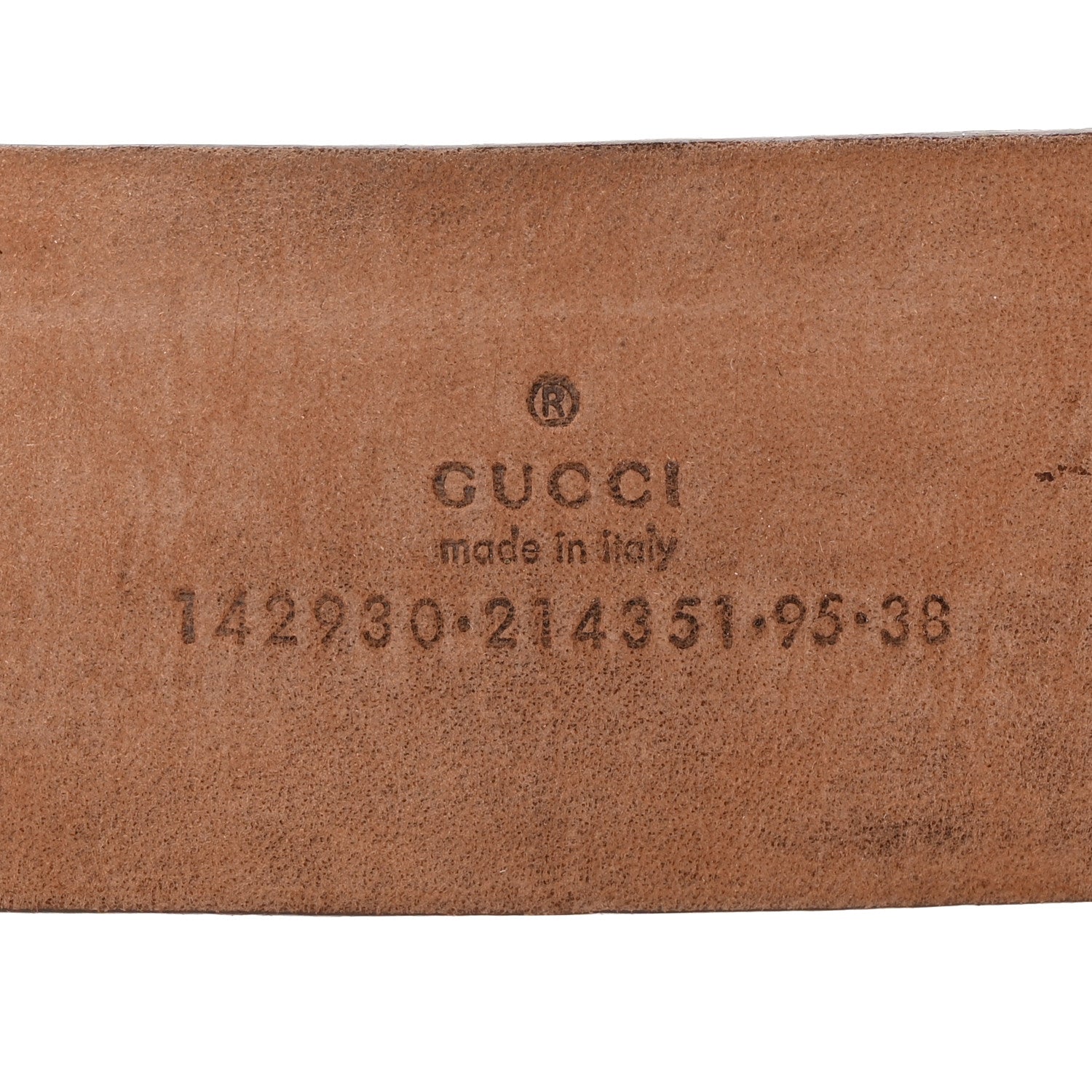Gucci GG Plus Monogram Calfskin Interlocking G 40mm Belt 95 38 White 5 of 11