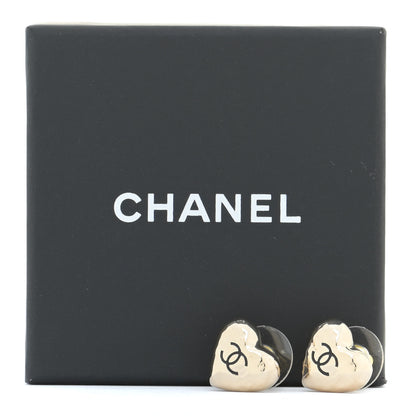 Chanel CC Heart Earrings Gold 5 of 5
