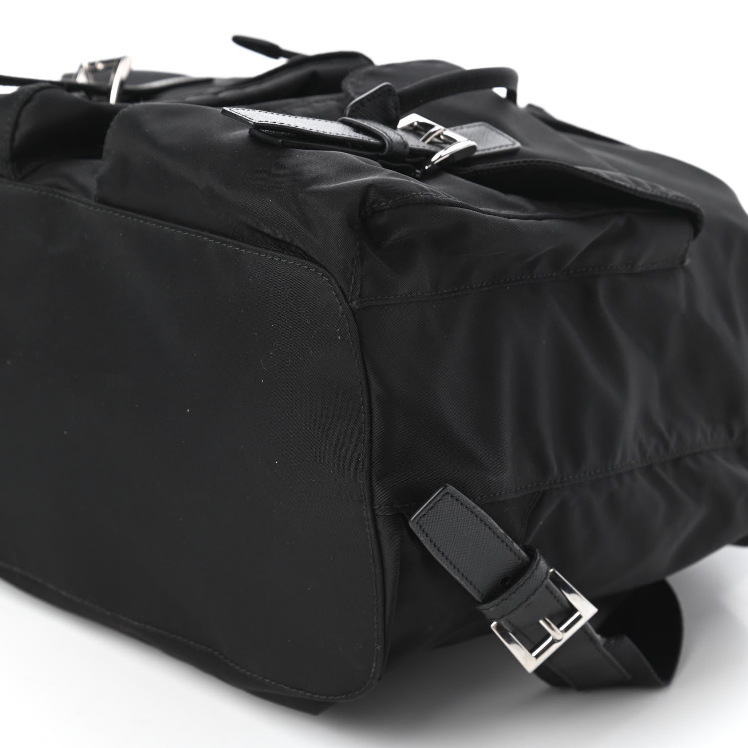 Prada Tessuto Nylon Vela Saffiano Large Backpack Black 7 of 10
