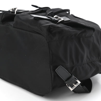 Prada Tessuto Nylon Vela Saffiano Large Backpack Black 7 of 10