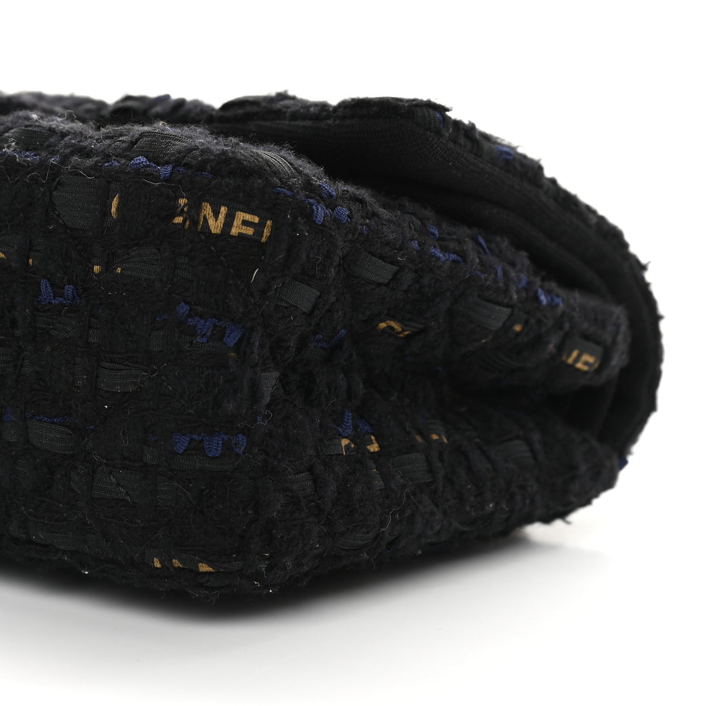 Tweed Quilted 2.55 Reissue 225 Flap Black Gold Navy