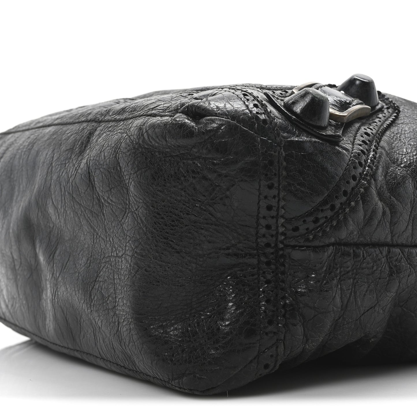 Agneau Giant Brogues Hardware Day Hobo Black