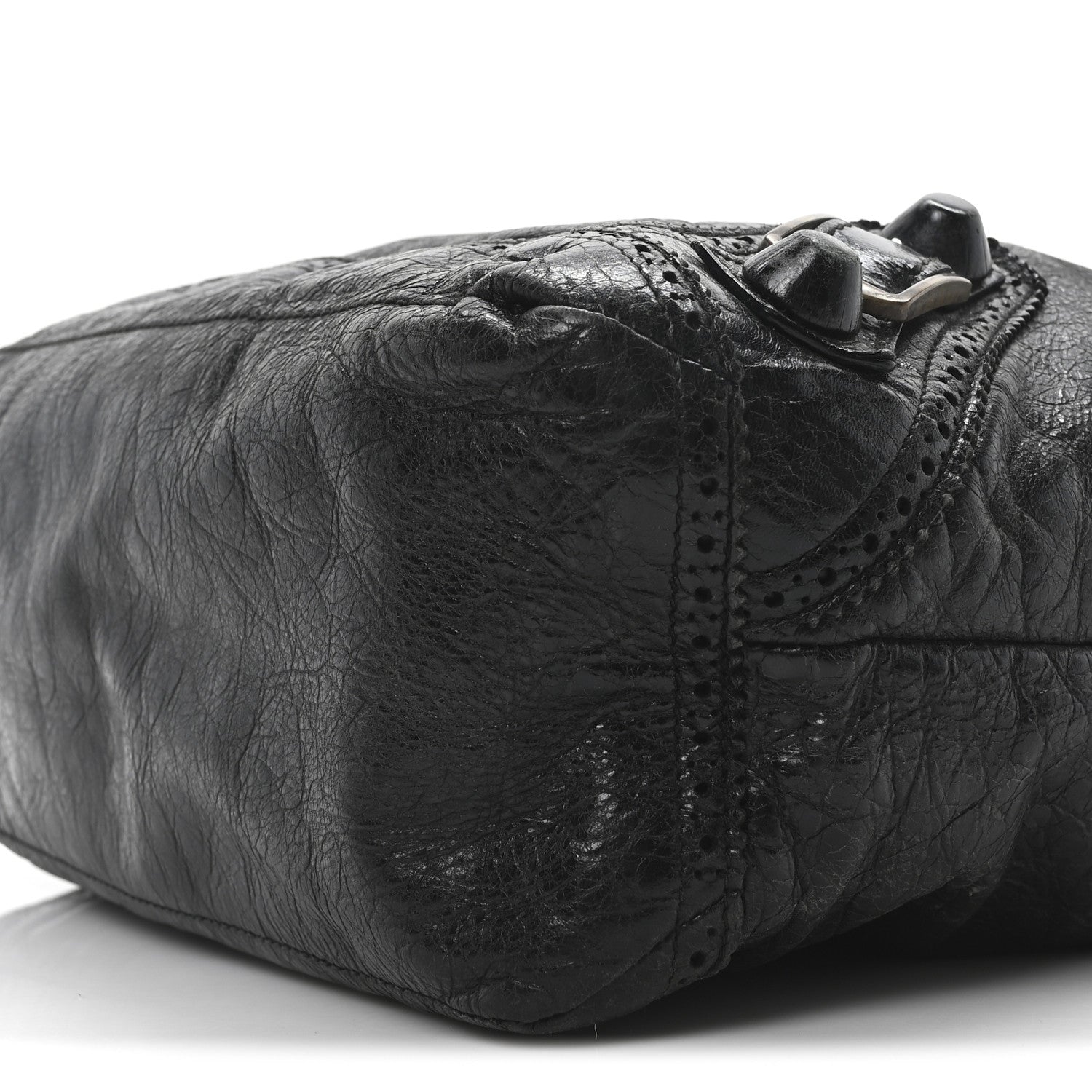 Balenciaga Agneau Giant Brogues Hardware Day Hobo Black 10 of 10