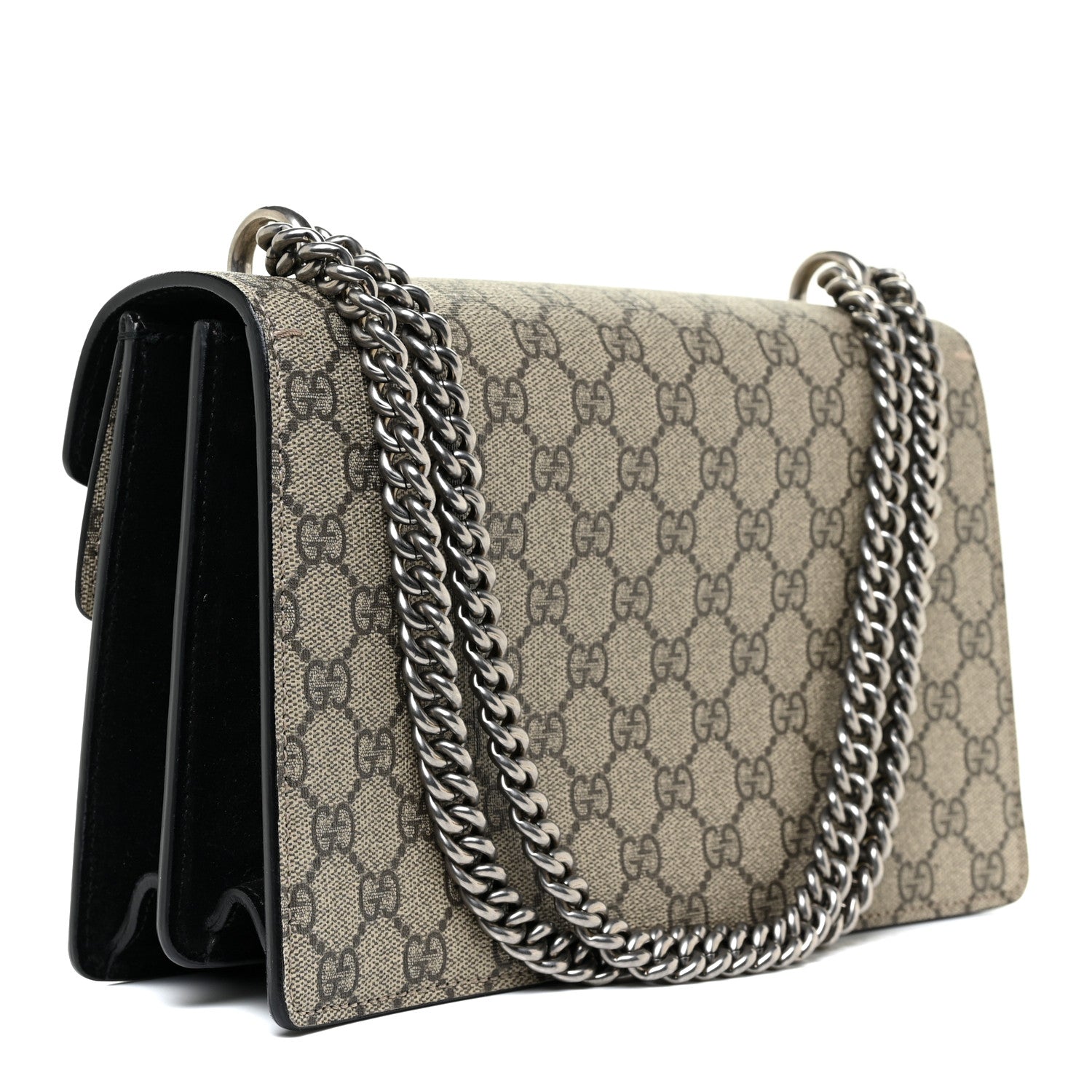 Gucci GG Supreme Monogram Small Dionysus Shoulder Bag Black 3 of 14