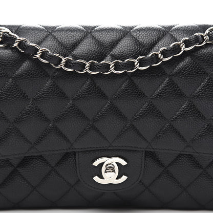 Chanel Caviar Quilted Medium Double Flap Black 10 of 10