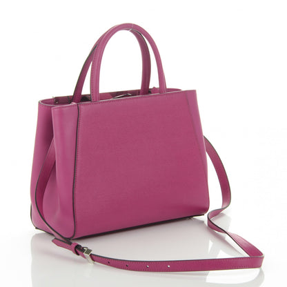 Fendi Vitello Elite Petite 2Jours Tote Magenta 3 of 6