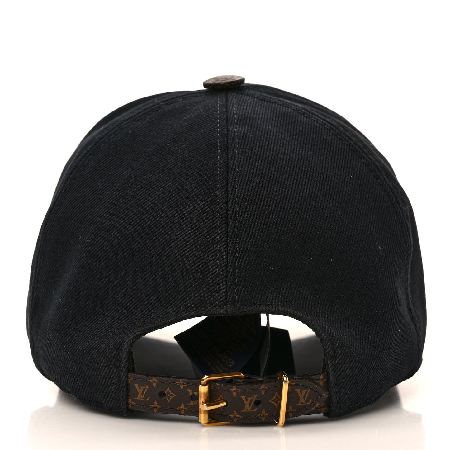 Monogram Cotton Jacquard Embroidered LV Day Cap L Black