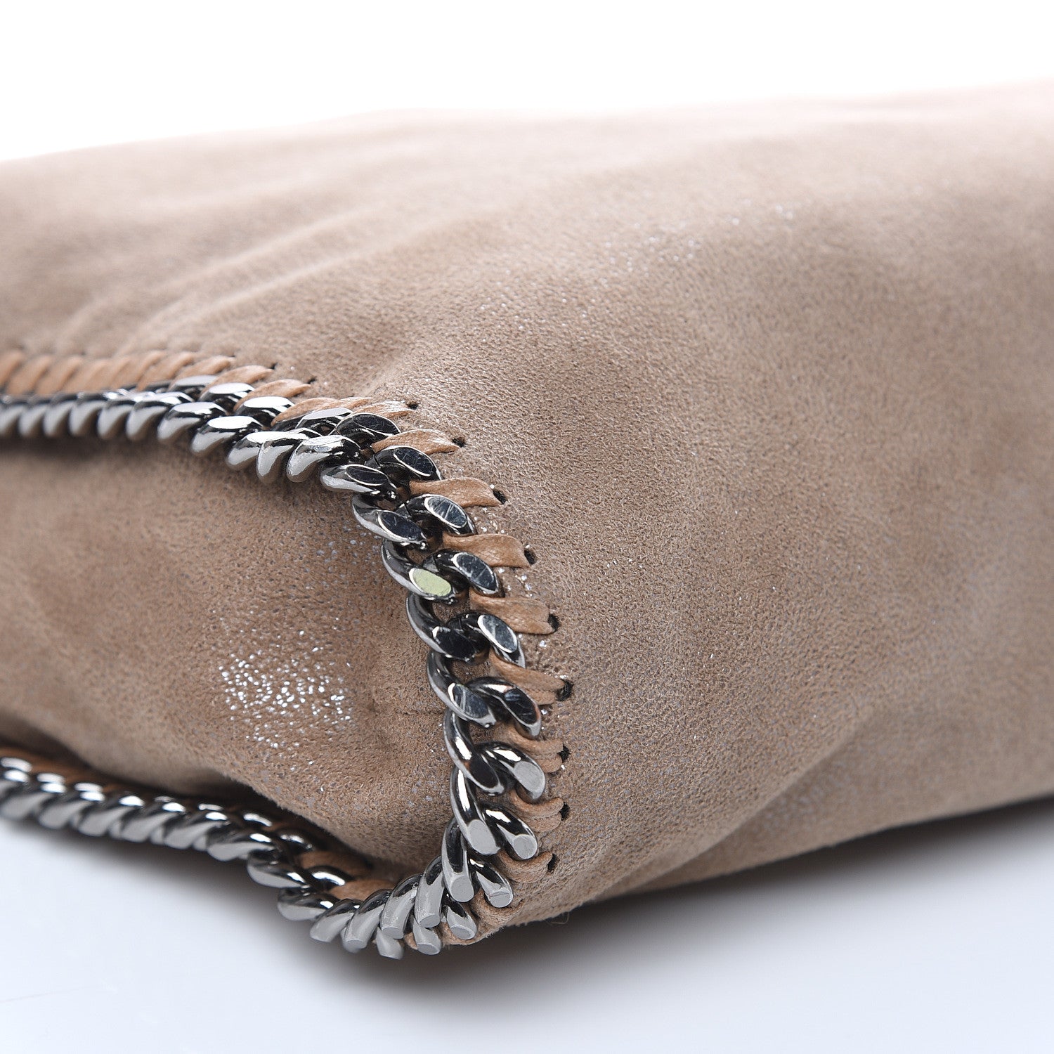 Stella McCartney Shaggy Deer Falabella Fold Over Tote Taupe 9 of 11