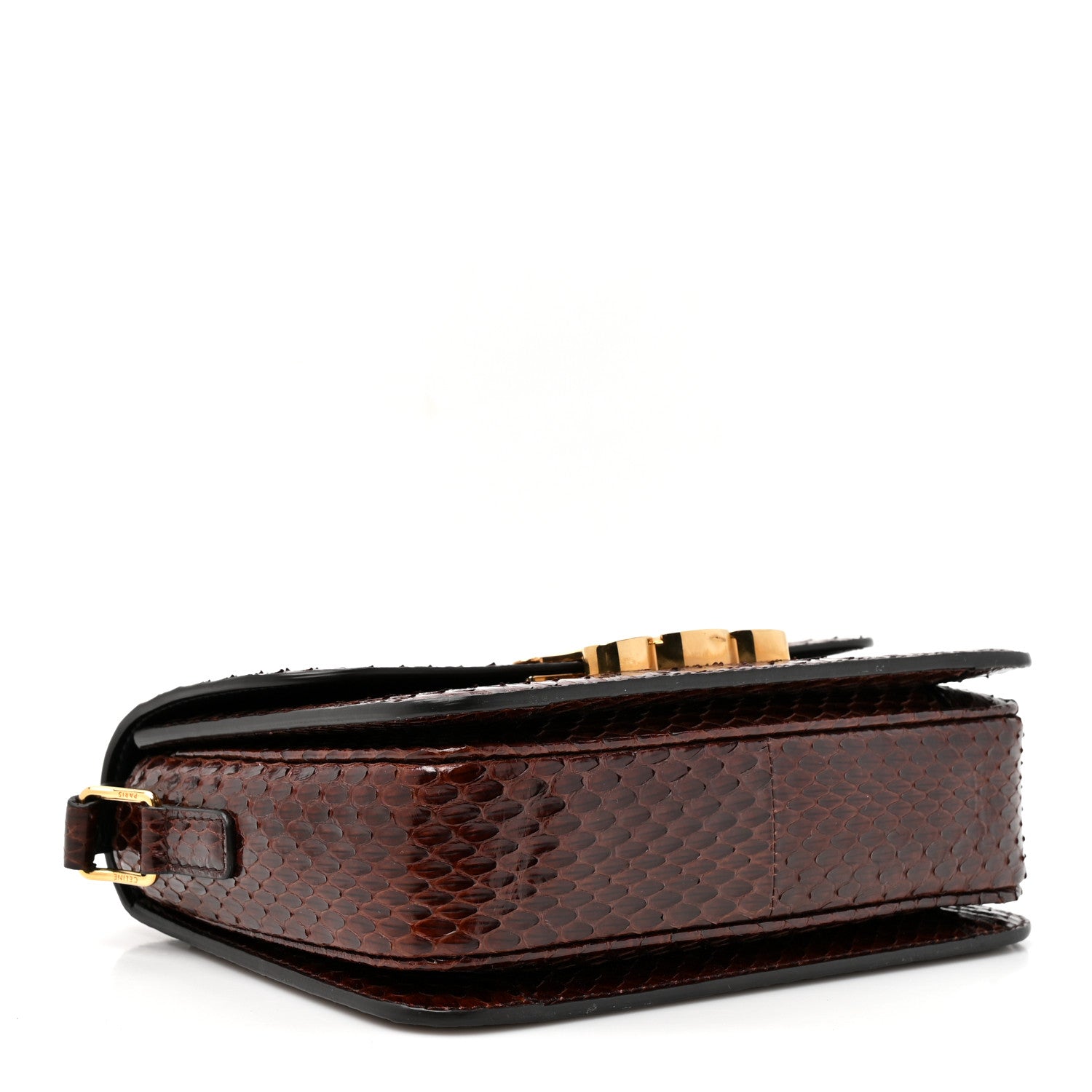 Celine Watersnake Teen Triomphe Brown 1941199 – FASHIONPHILE