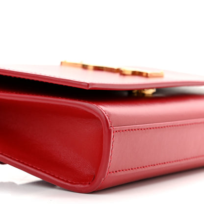 Saint Laurent Smooth Calfskin Monogram Kate Belt Bag Red 10 of 11