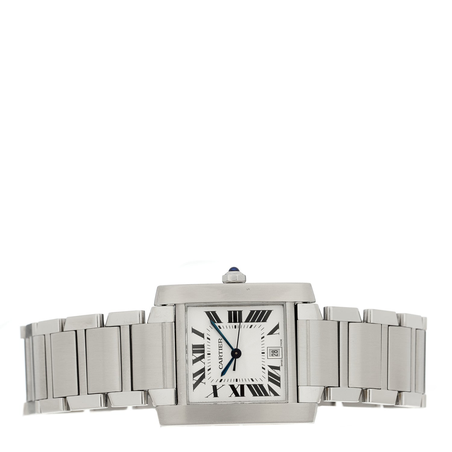 Cartier Stainless Steel 28mm Tank Francaise Automatic Watch 2 of 5