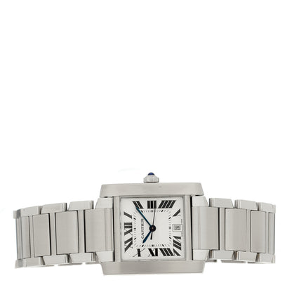 Cartier Stainless Steel 28mm Tank Francaise Automatic Watch 2 of 5