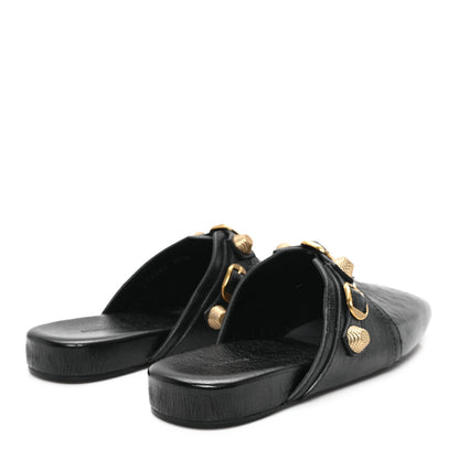 Balenciaga Agneau Arena Cagole Cosy Mules 37.5 Black 5 of 10