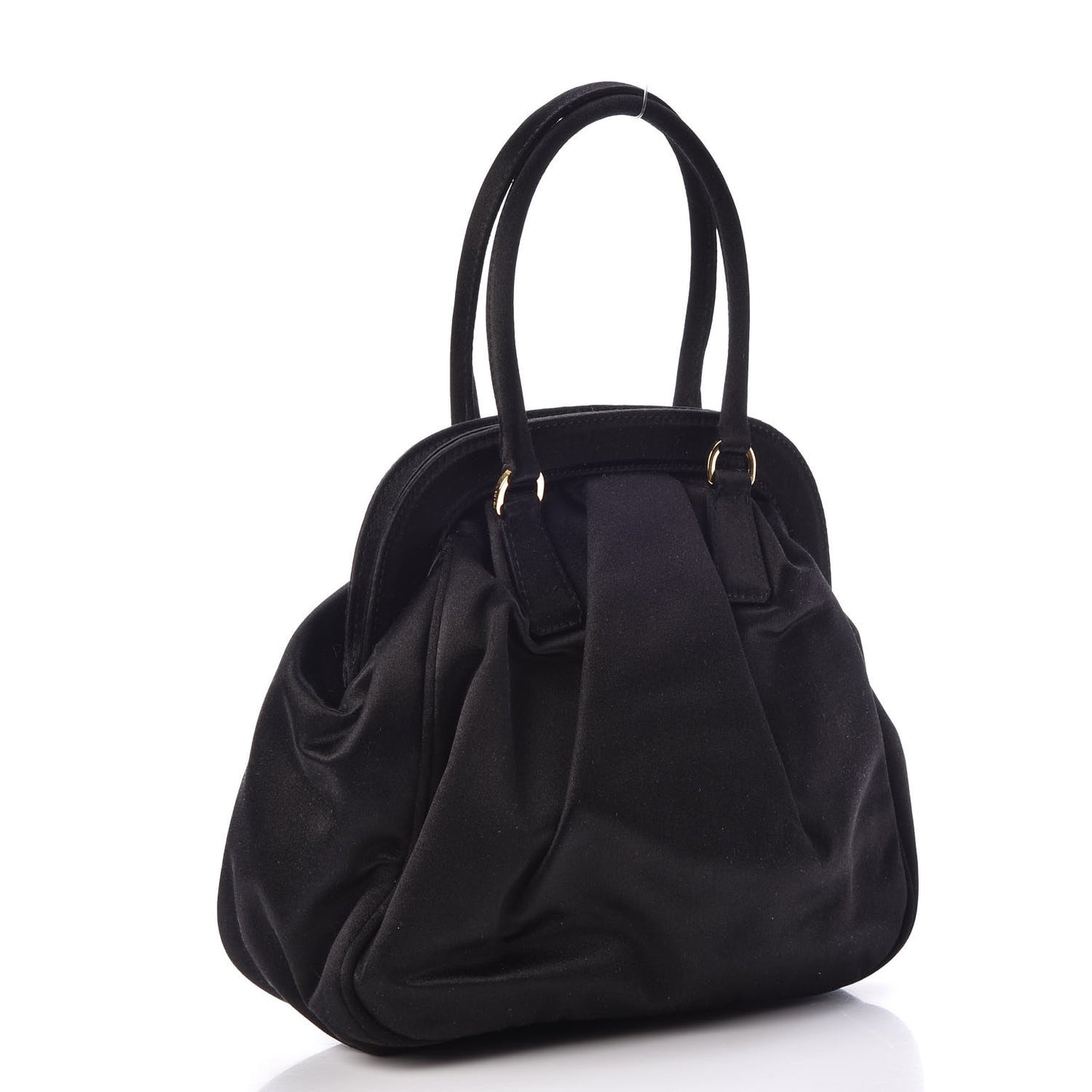 Satin Evening Bag Black
