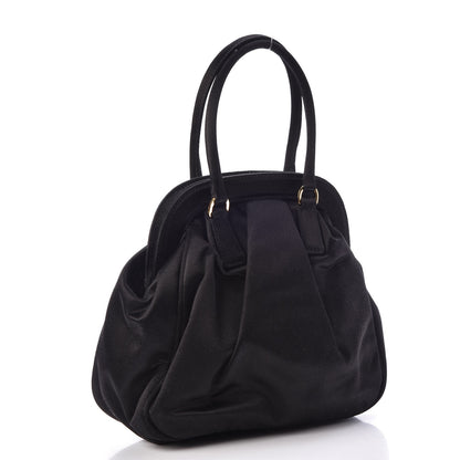 Prada Satin Evening Bag Black 3 of 6