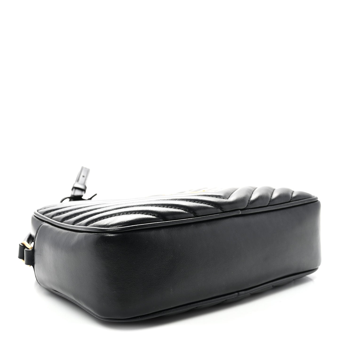 Calfskin Matelasse Monogram Lou Camera Bag Black