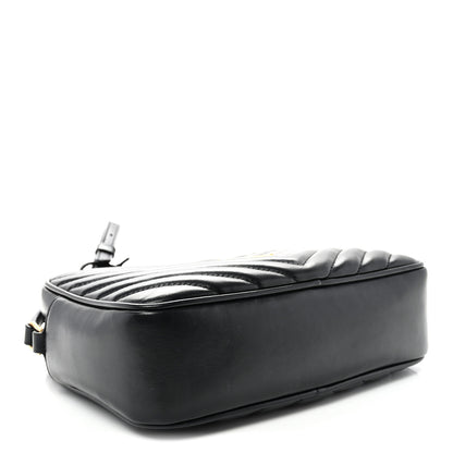 Saint Laurent Calfskin Matelasse Monogram Lou Camera Bag Black 4 of 10