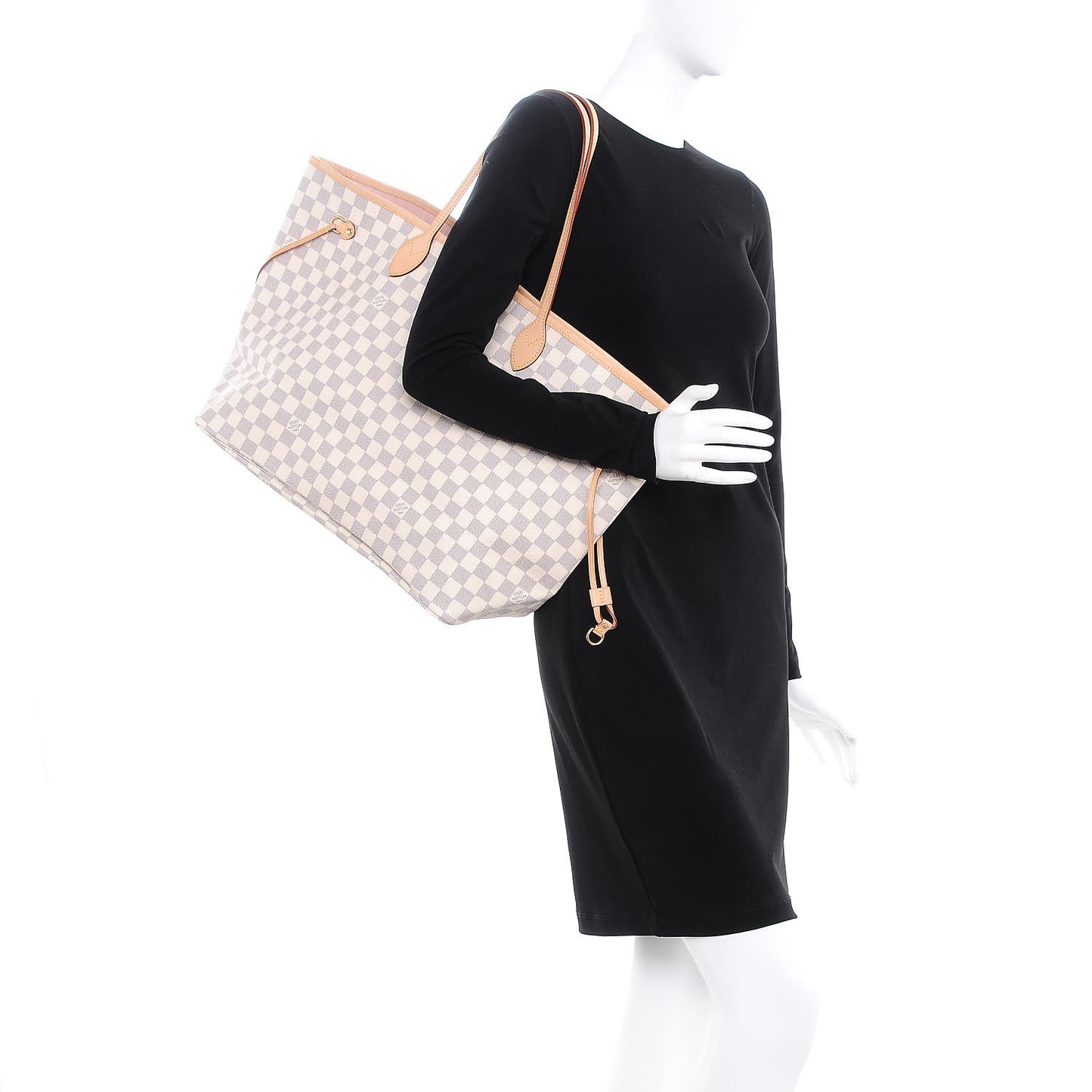Damier Azur Neo Neverfull GM Rose Ballerine