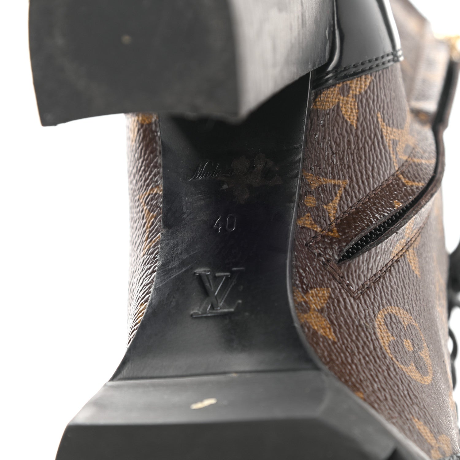 Louis Vuitton Patent Calfskin Monogram Star Trail Ankle Boots 40 Black 6 of 16