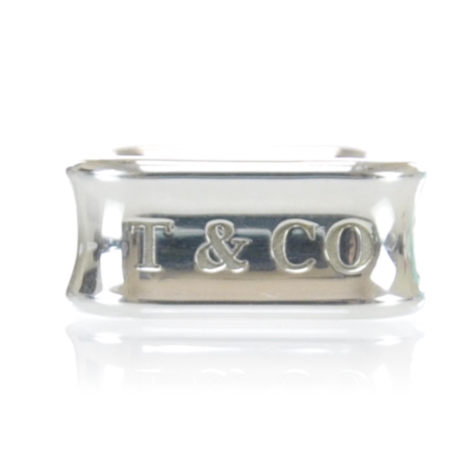 Tiffany Sterling Silver 1837 Square Ring 5 1 of 7