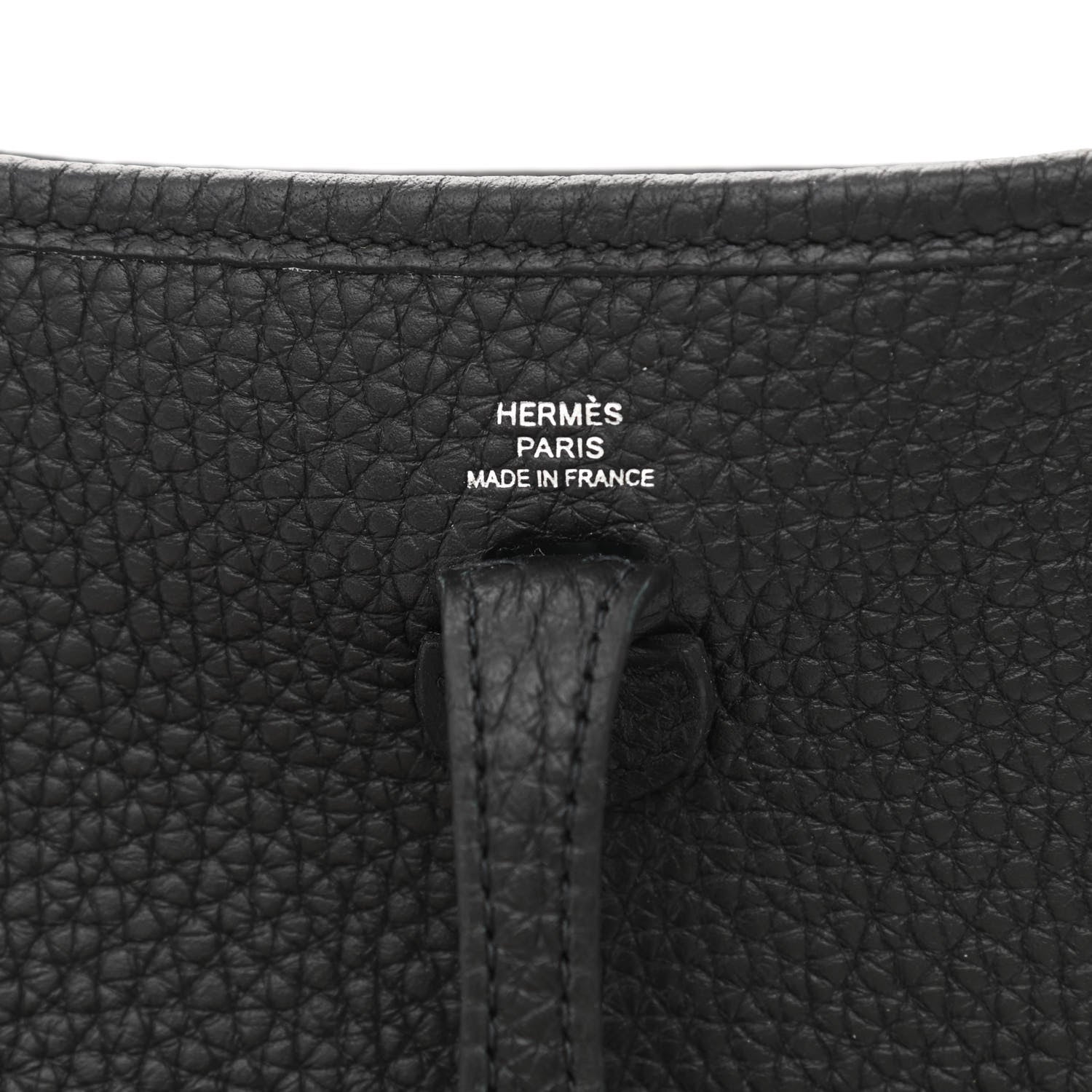 Hermes Taurillon Clemence Evelyne TPM Black 6 of 11