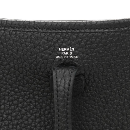 Hermes Taurillon Clemence Evelyne TPM Black 6 of 11
