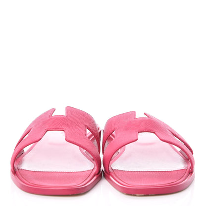 Hermes Epsom Oran Sandals 41 Rouge Azalee 2 of 9