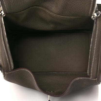 Hermes Taurillon Clemence Lindy 30 Etoupe 5 of 9