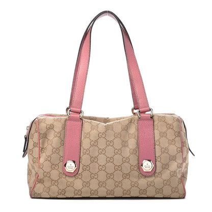 Gucci Monogram Small Charmy Boston Pink 1 of 5