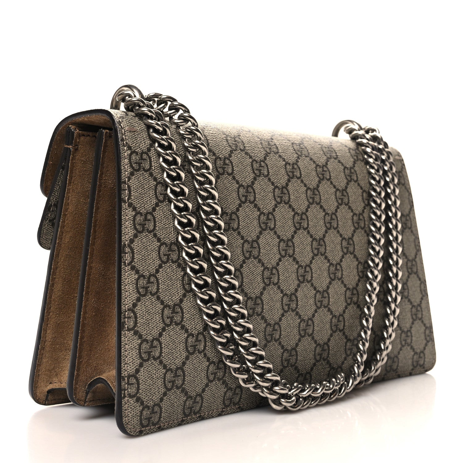 Gucci GG Supreme Monogram Small Dionysus Shoulder Bag Taupe 3 of 11
