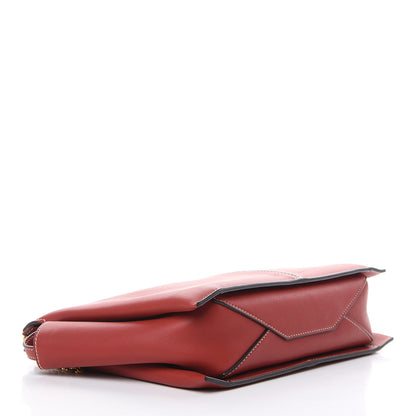 Celine Supple Natural Calfskin Tri-Fold Clutch Red 4 of 11