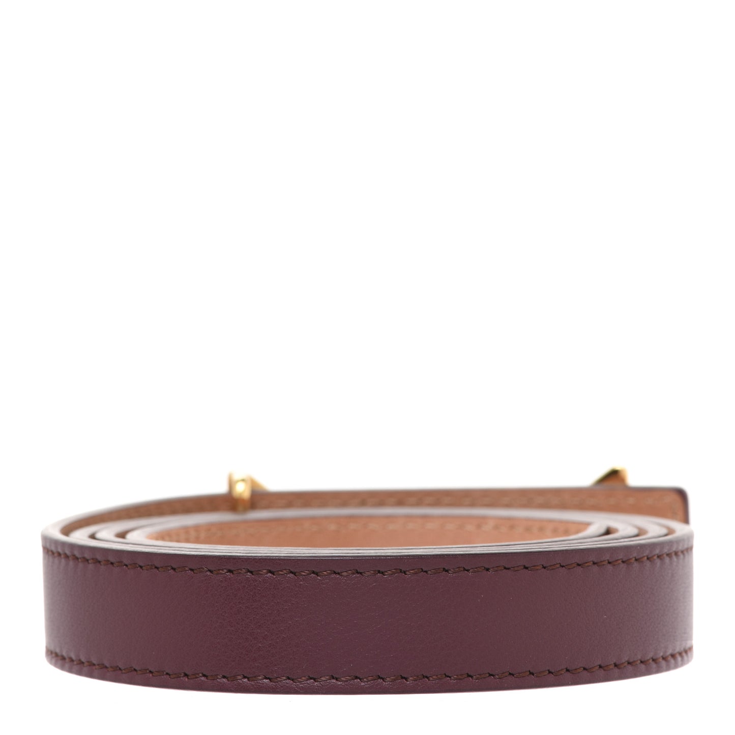 Calfskin Crystal Monster Eyes Belt 90 36 Burgundy