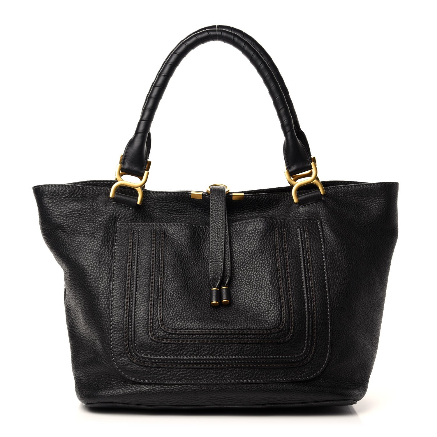 Chloe Calfskin Large New Marcie Tote Black 1 of 10