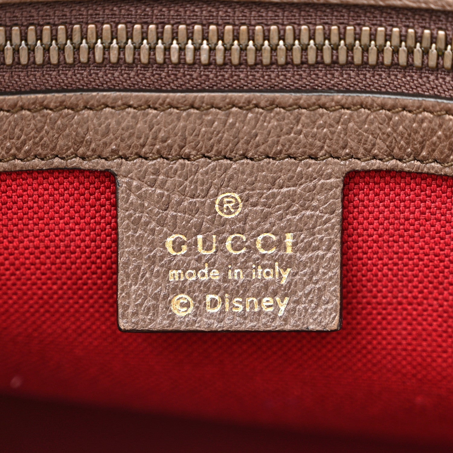 Gucci X DISNEY GG Supreme Monogram Donald Duck Retro Interlocking G Shopping Tote Beige Multicolor New Acero 6 of 13
