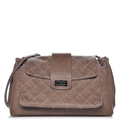 Chanel Washed Caviar Mademoiselle Accordion Flap Brown 1 of 13