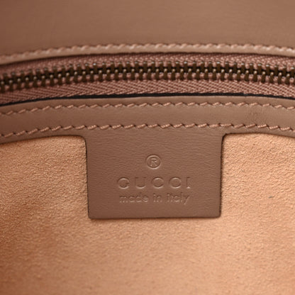 Gucci Calfskin Matelasse Small GG Marmont Shoulder Bag Porcelain Rose 6 of 11