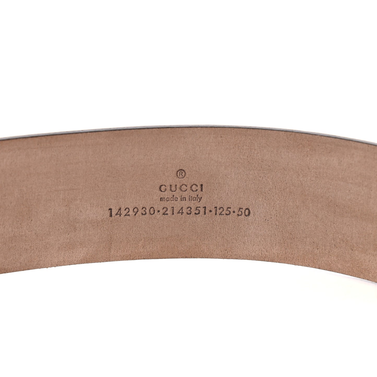 GG Supreme Monogram Niagara Lux Calfskin Interlocking G 40mm Belt 125 50 Beige Ebony Cocoa