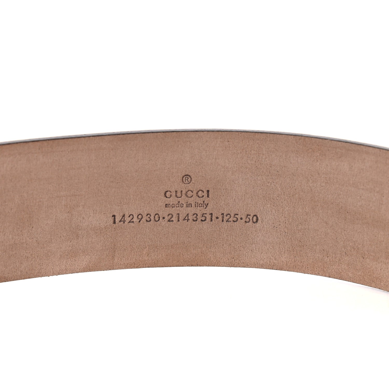 Gucci GG Supreme Monogram Niagara Lux Calfskin Interlocking G 40mm Belt 125 50 Beige Ebony Cocoa 3 of 6