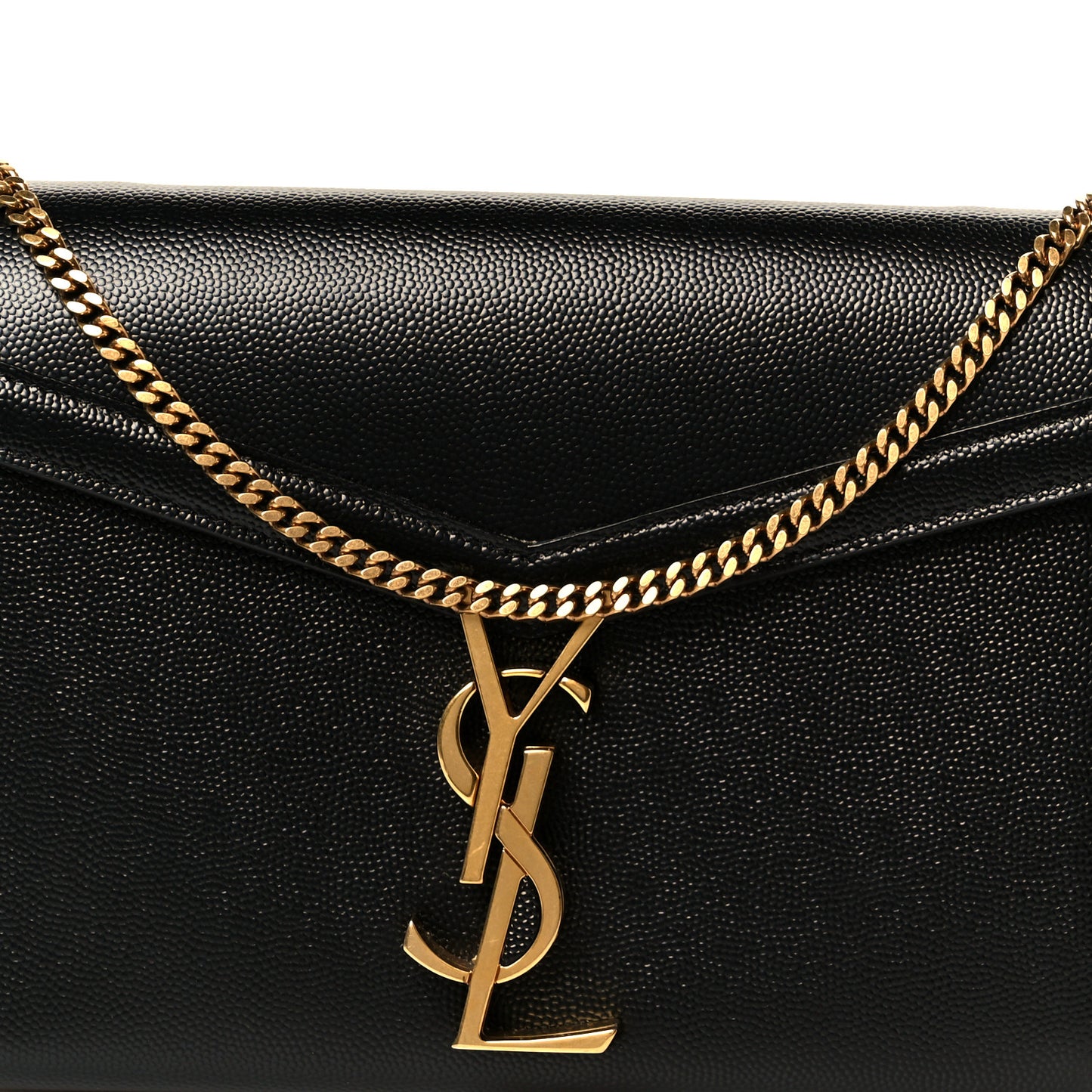 Grain De Poudre Monogram Cassandra Chain Wallet Black