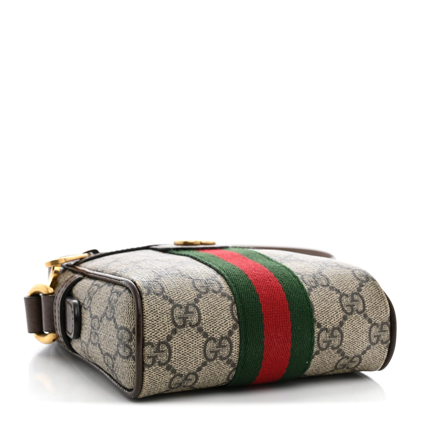GG Supreme Monogram Web Mini Ophidia Messenger Brown