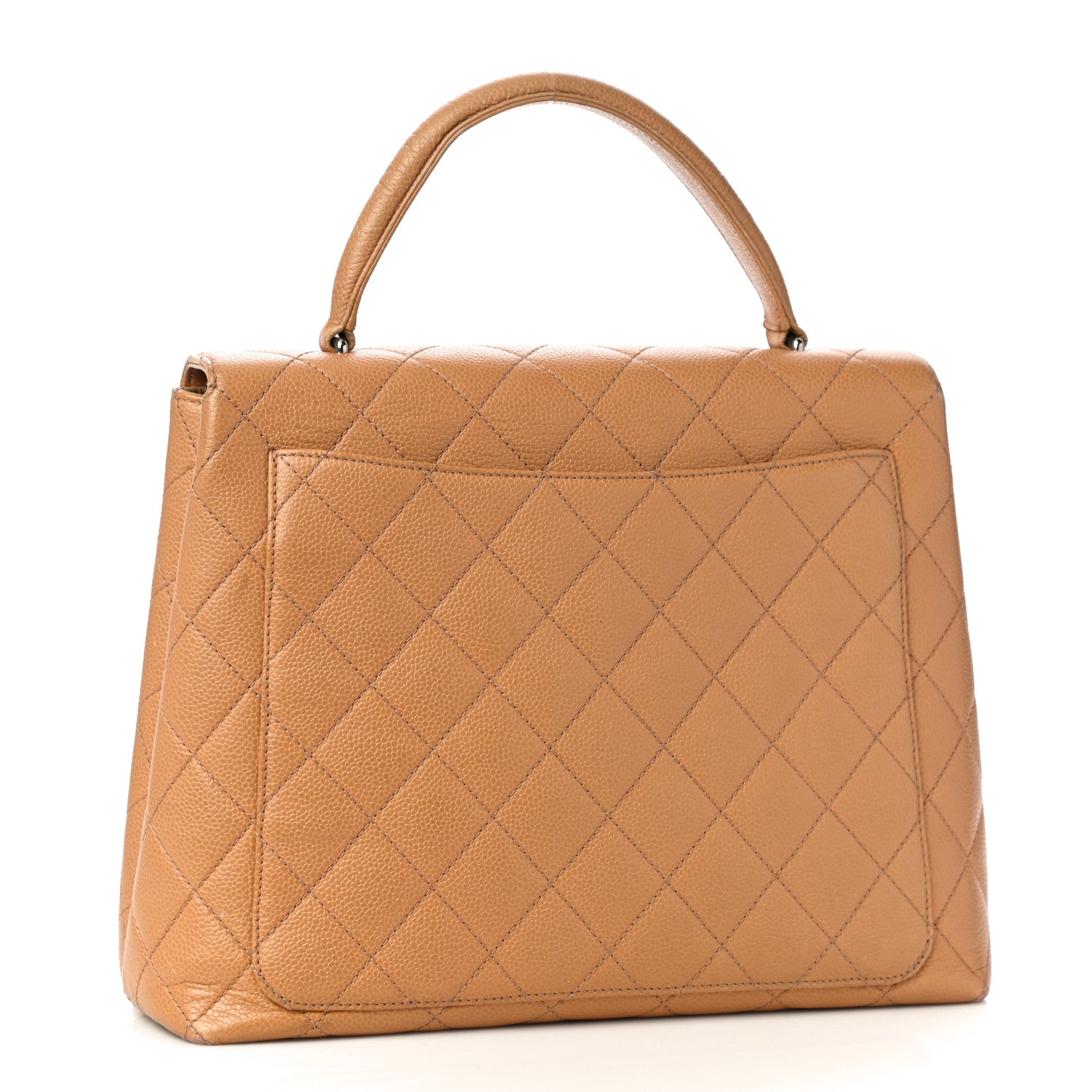 Chanel Caviar Quilted Jumbo Kelly Flap Beige 3 of 10