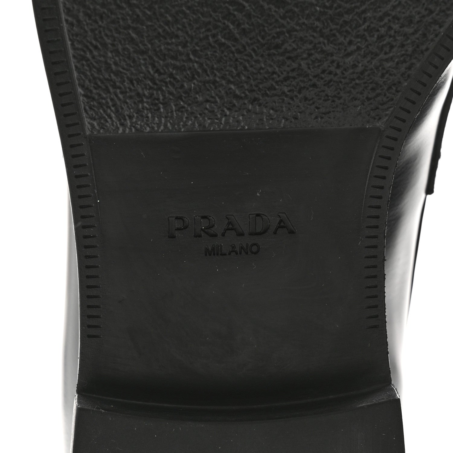 Prada Spazzolato Triangle Logo 50mm Loafers 8 Black 8 of 11