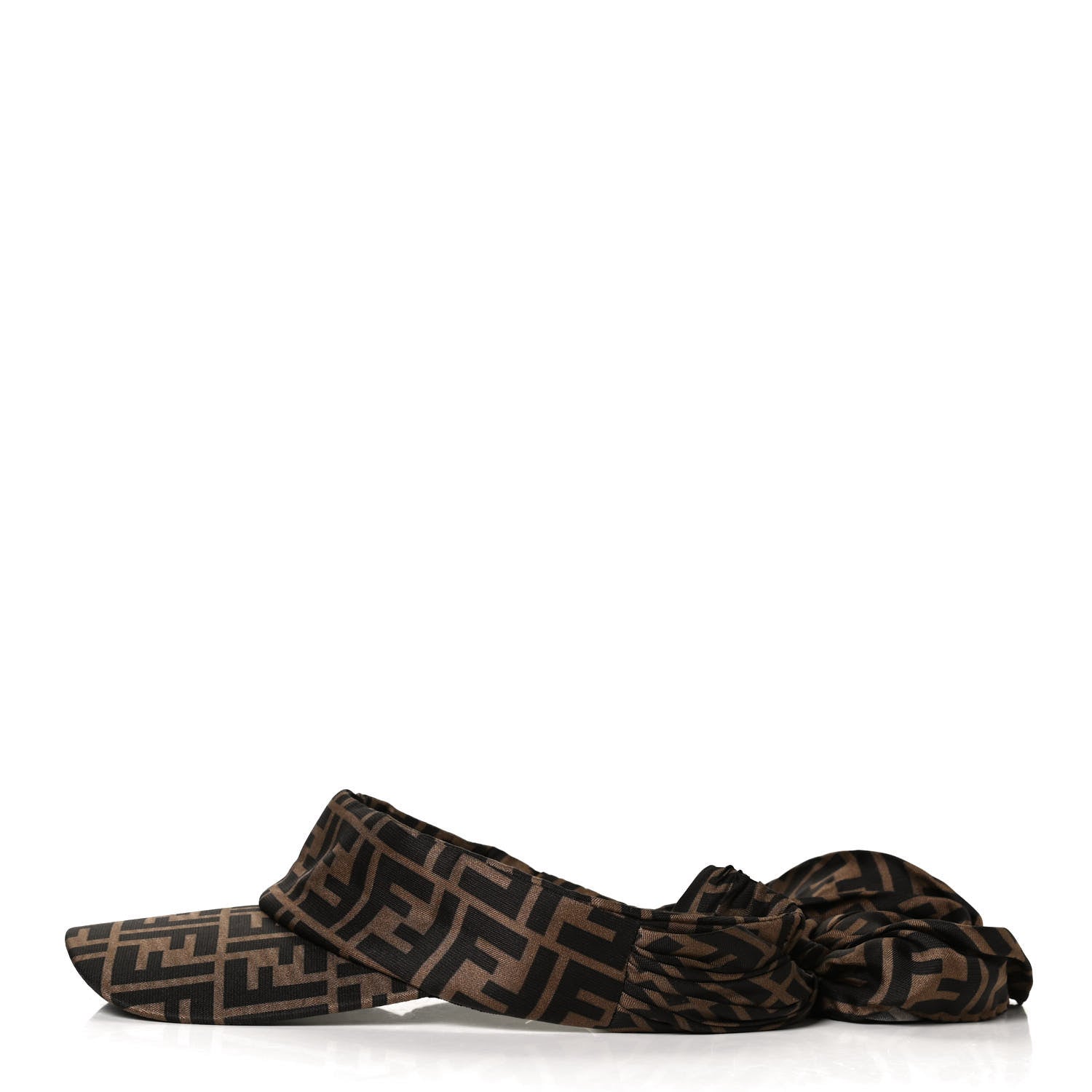 Fendi Silk FF Logo Visor Tobacco 4 of 8