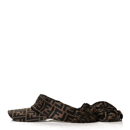 Fendi Silk FF Logo Visor Tobacco 4 of 8