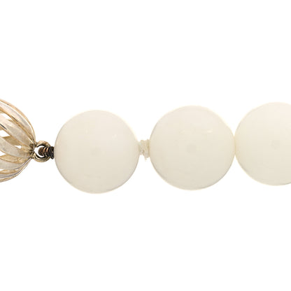 Tiffany Sterling Silver 10mm Dolomite Bead Necklace 4 of 5