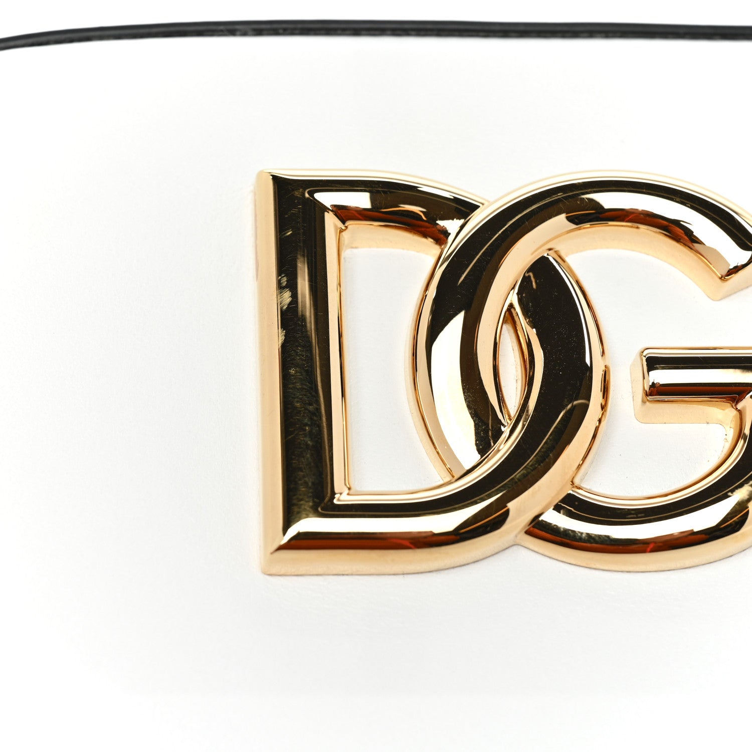 Dolce & Gabbana Calfskin Hot Stuff DG Logo 3.5 Crossbody Bag White 9 of 12