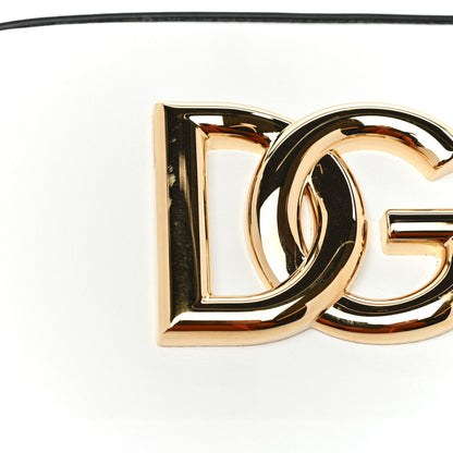Dolce & Gabbana Calfskin Hot Stuff DG Logo 3.5 Crossbody Bag White 9 of 12