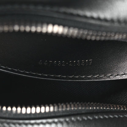Gucci Calfskin Matelasse Monochrome Small GG Marmont Chain Shoulder Bag Black 7 of 10