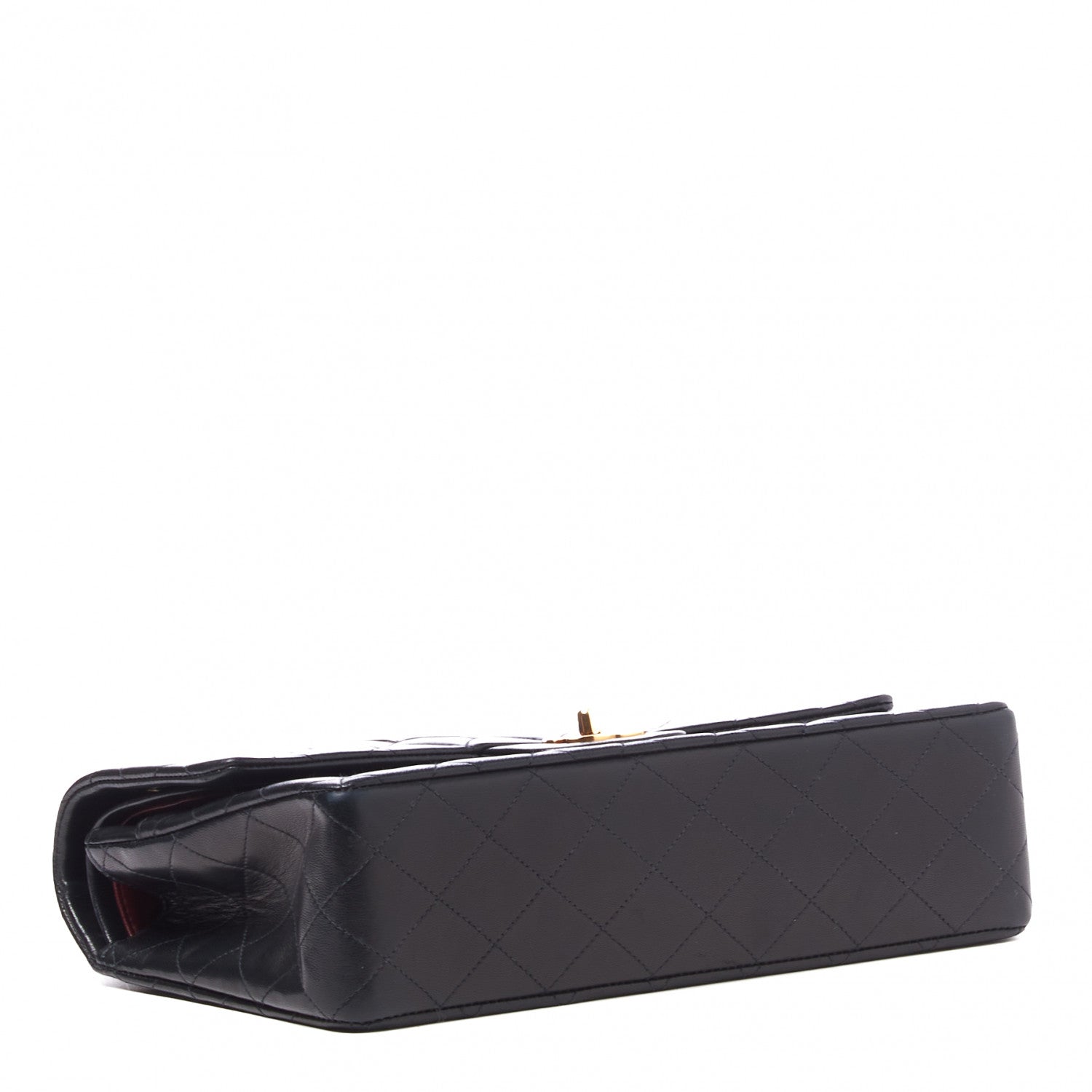 Chanel Lambskin Quilted Medium Double Flap Black 3 of 10