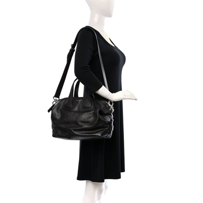 Givenchy Waxy Grained Calfskin Small Nightingale Black 2 of 8